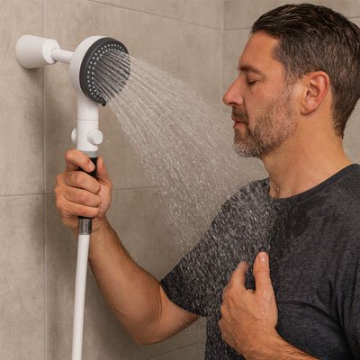 Pommeau de douche anti calcaire